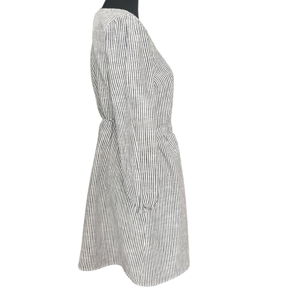 Old Navy Black and White Striped Cotton Dress - Picture 4 of 11